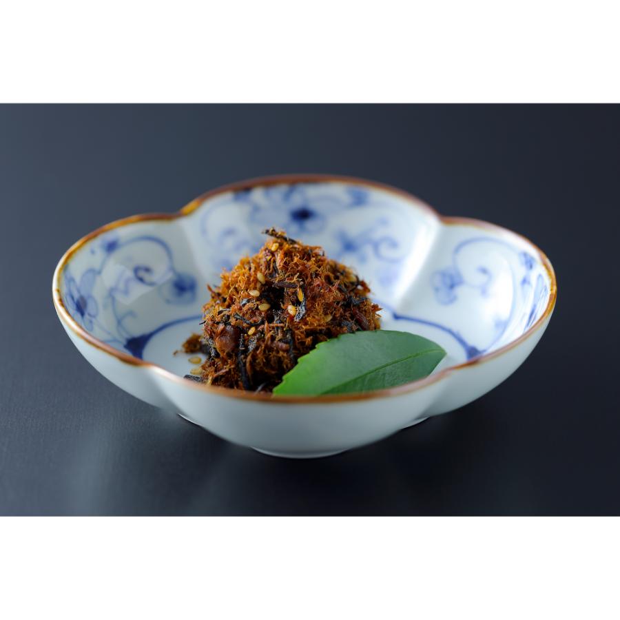 ＜下鴨茶寮＞山海の幸 (京都ぽーくの豚味噌・焼き鯖ひじき・明太子なめ茸)