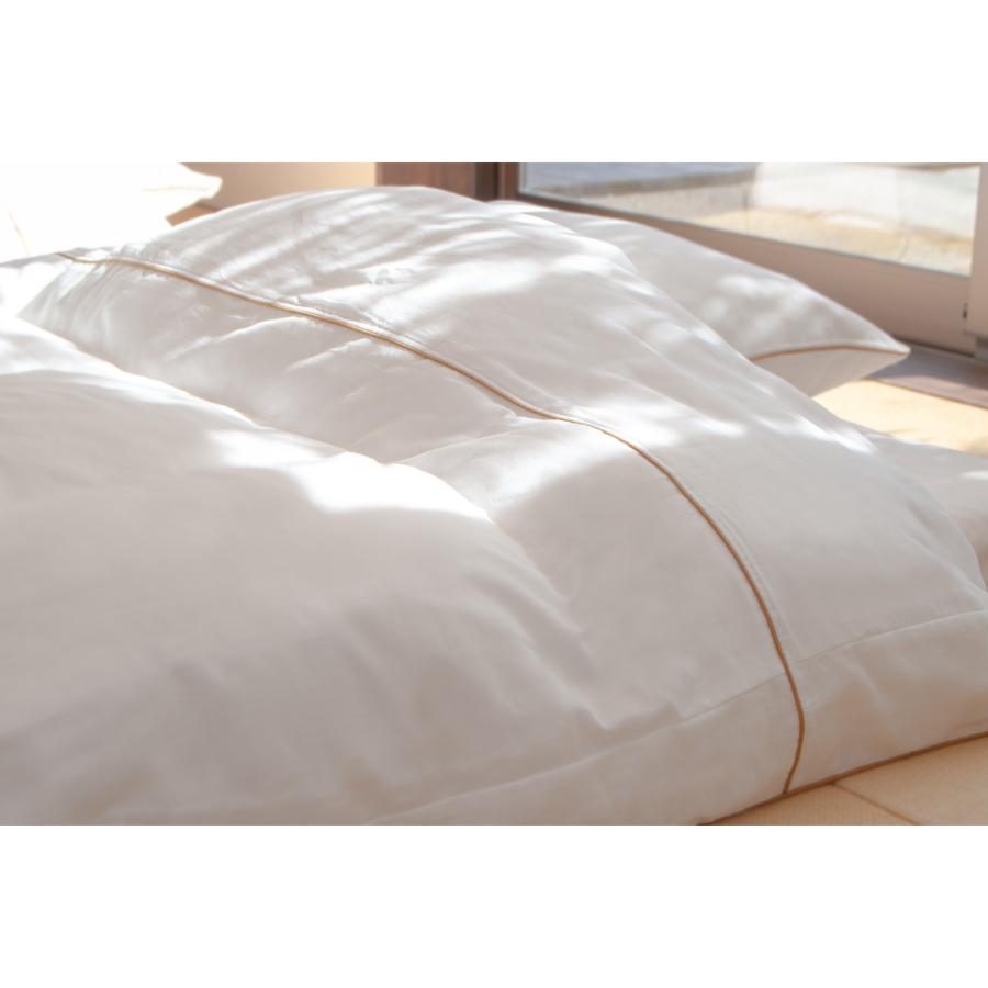 <京和晒綿紗>ガーゼ掛けふとんカバー マスタード 2重合わせ キングサイズ