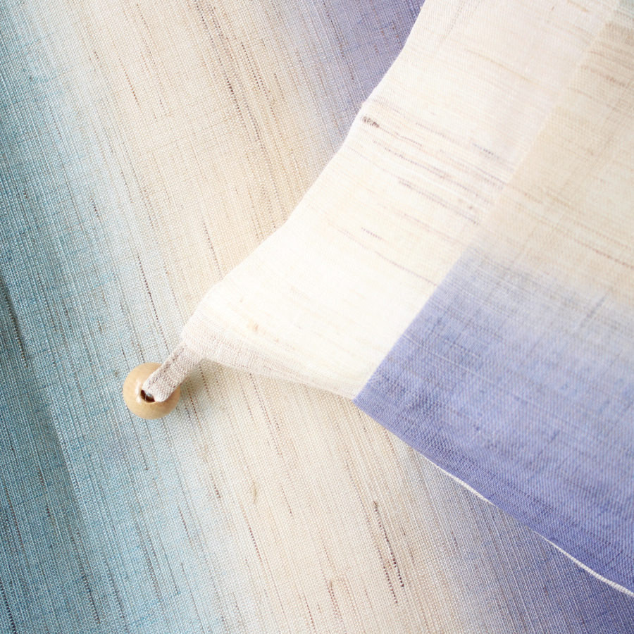 <洛中高岡屋>本麻 引き染め カバータイプごろ寝敷きふとん 普通サイズ 青磁