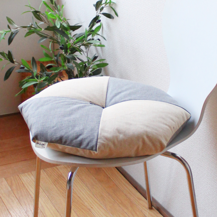 ＜洛中高岡屋＞木綿 おじゃみフラット Ｌサイズ 紙屋紙＆鳥の子