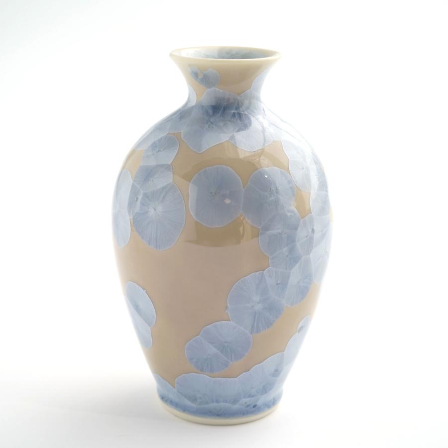 ＜陶あん＞花結晶　お預け酒器（銀藤）