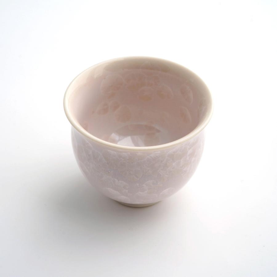 ＜陶あん＞花結晶　お預け酒器(紫・ピンク)