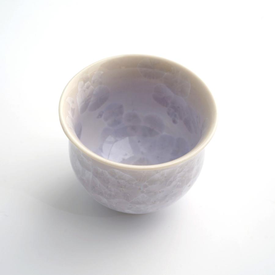 ＜陶あん＞花結晶　お預け酒器(紫・ピンク)