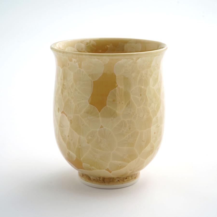 ＜陶あん＞花結晶　組湯呑（銀花・金花）