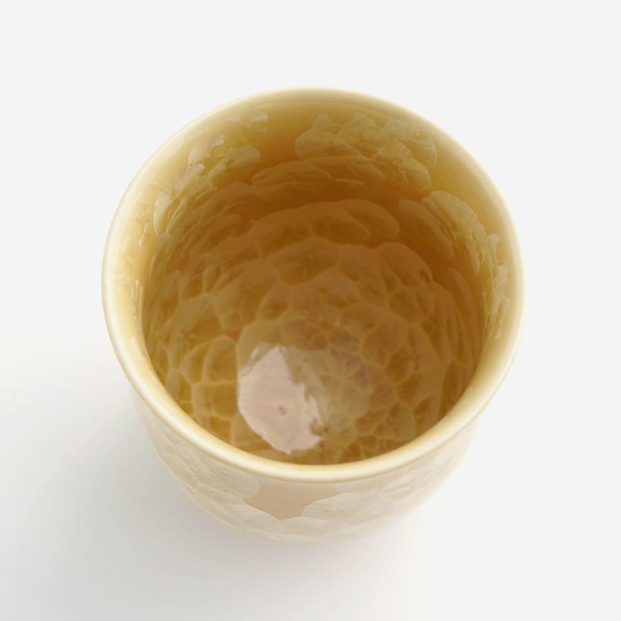 ＜陶あん＞花結晶　組湯呑（銀花・金花）