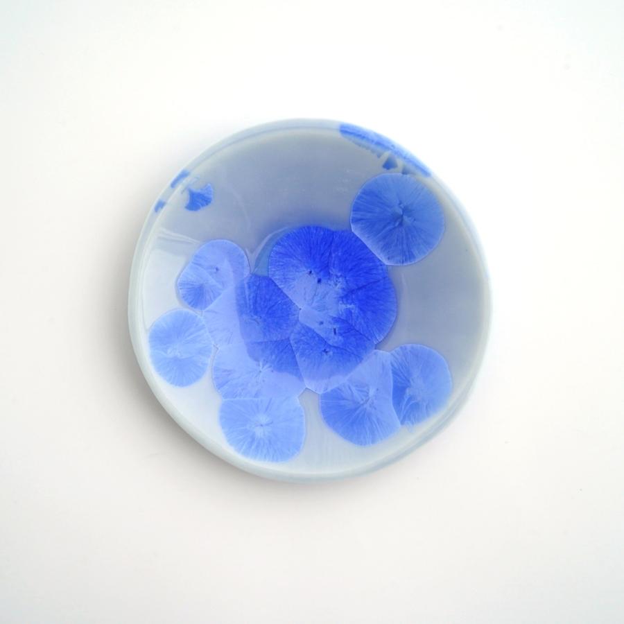 ＜陶あん＞花結晶　三寸皿揃