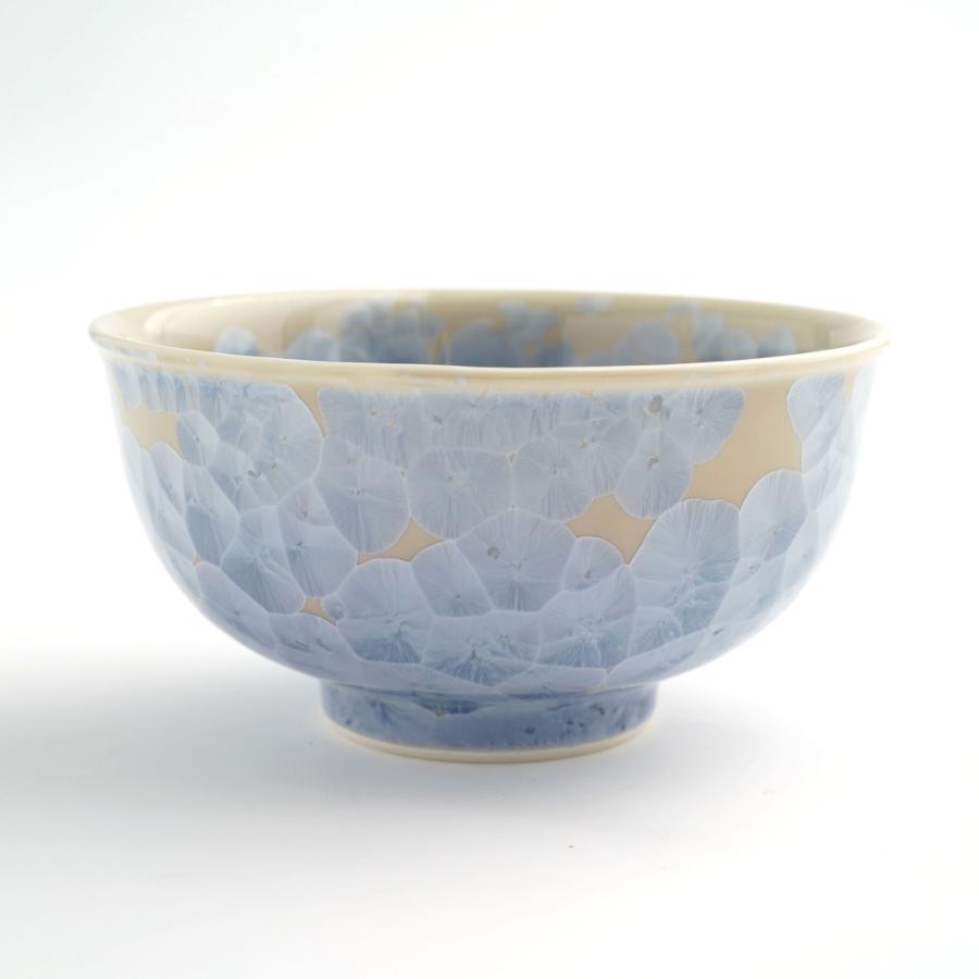 ＜陶あん＞花結晶　茶碗（銀花）