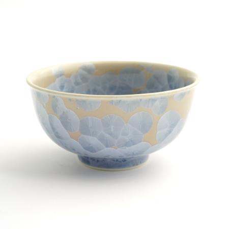 ＜陶あん＞花結晶　茶碗（銀花）