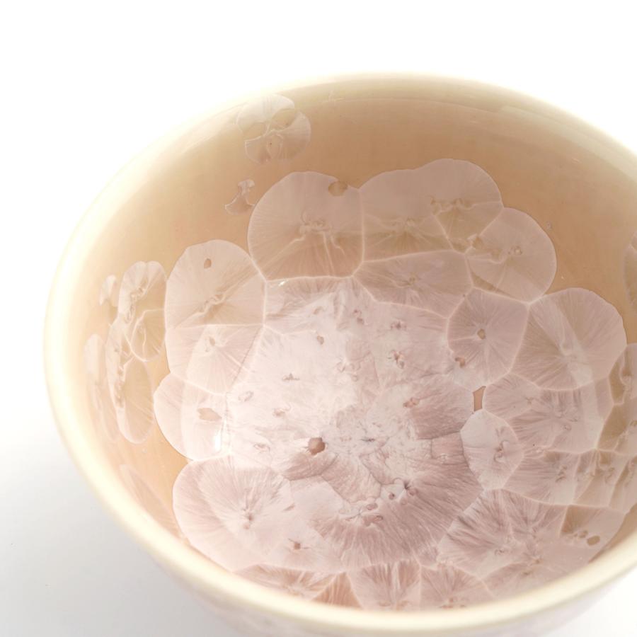 <陶あん>花結晶 茶碗(茶)