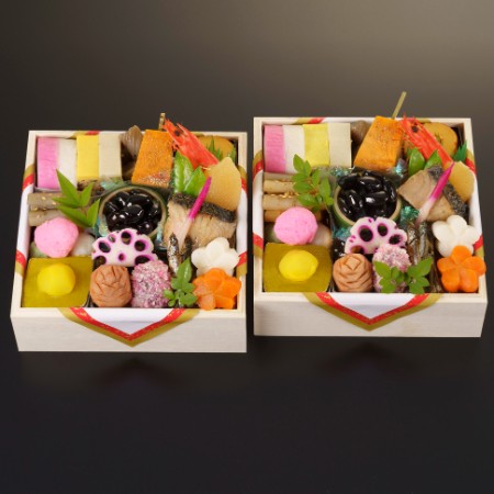 ＜京料理濱登久＞おせち個食二段(冷蔵/2人前)【12月31日お届け】