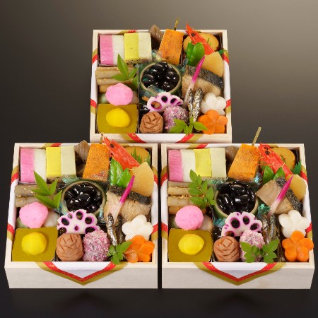 ＜京料理濱登久＞おせち個食三段(冷蔵/3人前)【12月31日お届け】