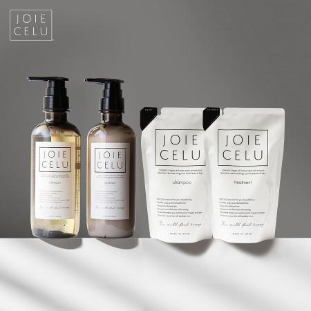 ＜JOIE CELU／ジョワセル＞モイストシャンプー＆モイストトリートメントボトル各1・詰替各1　計4点セット