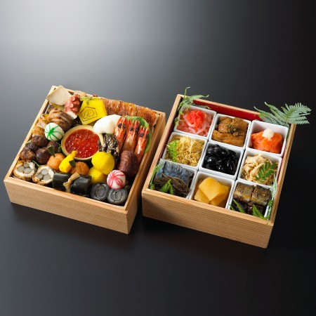 ＜一子相伝なかむら＞おせち二段重(冷蔵/4～5人前)【12月31日お届け】