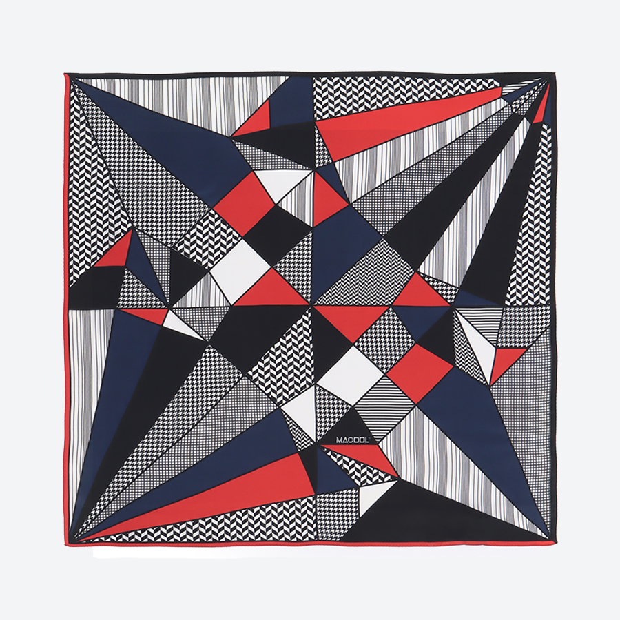 <MACOOL>シルクスカーフTSURU RDBL65