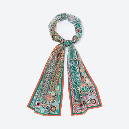 ＜MACOOL＞シルクスカーフITO green150