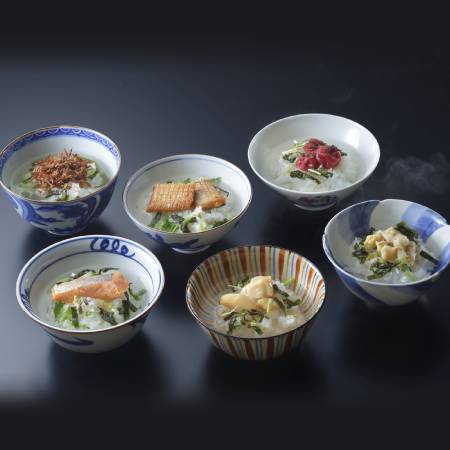 ＜京都吉兆＞「贅沢茶漬 6種」（鮭・さざ波・貝柱・鱧・ふぐ・梅干）各2人前（計1２人前）