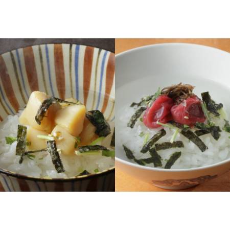 ＜京都吉兆＞「贅沢茶漬 ２種」（貝柱・梅干）各2人前（計4人前）