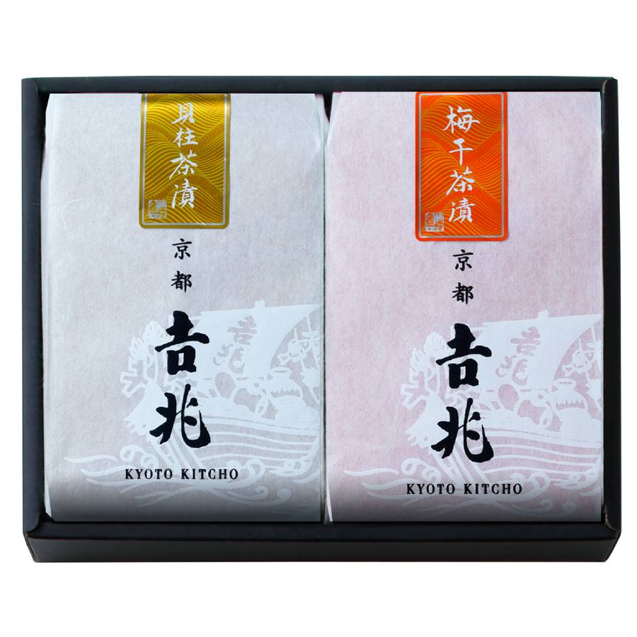 <京都吉兆>「贅沢茶漬 2種」(貝柱・梅干)各2人前(計4人前)