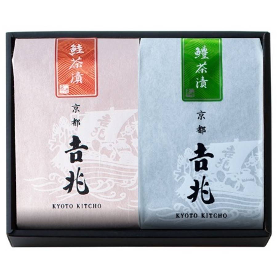 <京都吉兆>「贅沢茶漬 2種」(鮭・鱧)各2人前(計4人前)