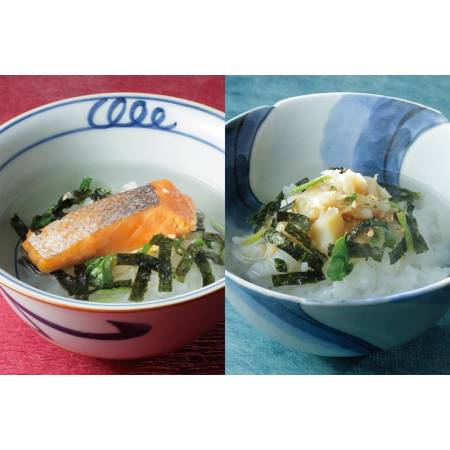 ＜京都吉兆＞「贅沢茶漬 ２種」（鮭・ふぐ）各2人前（計4人前）