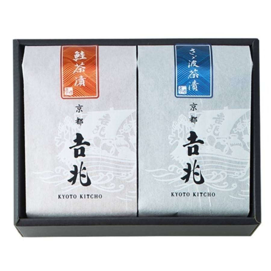 ＜京都吉兆＞「贅沢茶漬 ２種」（鮭・さざ波）各2人前（計4人前）