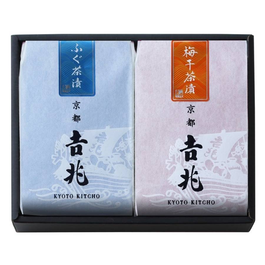 <京都吉兆>「贅沢茶漬 2種」(ふぐ・梅干)各2人前(計4人前)