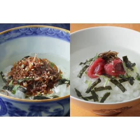 ＜京都吉兆＞「贅沢茶漬 ２種」（さざ波・梅干）各2人前（計4人前）