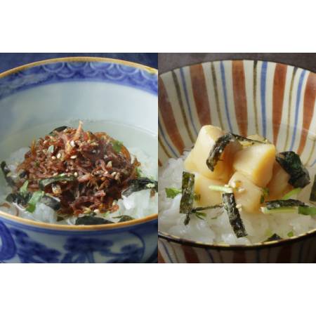 ＜京都吉兆＞「贅沢茶漬 ２種」（さざ波・貝柱）各2人前（計4人前）