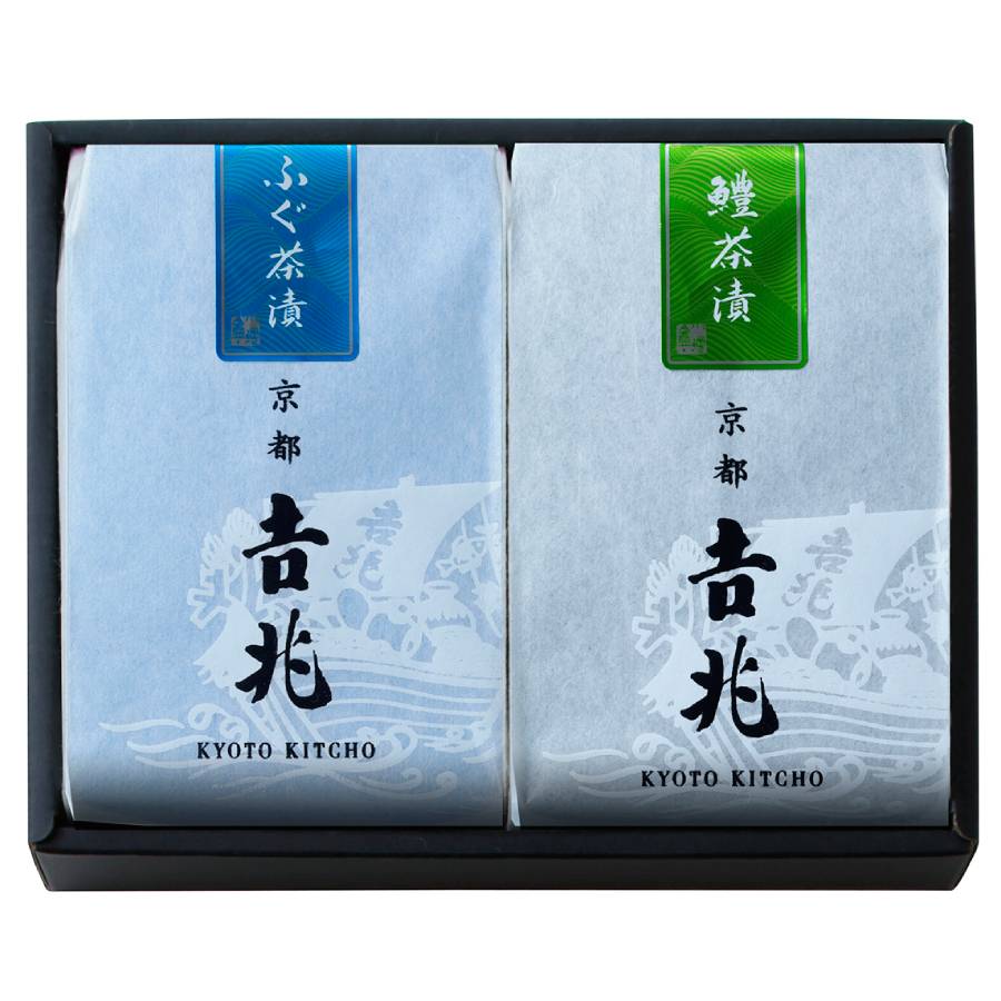 ＜京都吉兆＞「贅沢茶漬 ２種」（ふぐ・鱧）各2人前（計4人前）