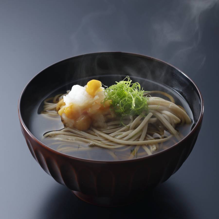 ＜京都吉兆＞「国産二八蕎麦・うまだし詰合せ」３人前