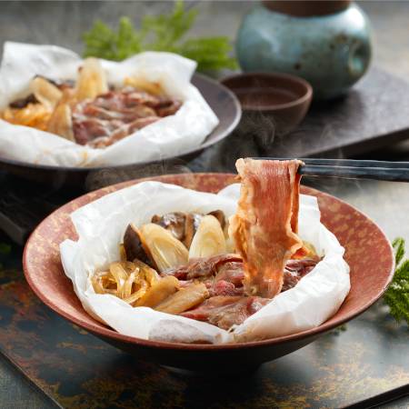 ＜祇園さゝ木＞黒毛和牛すき焼き風包み蒸し140g×4個