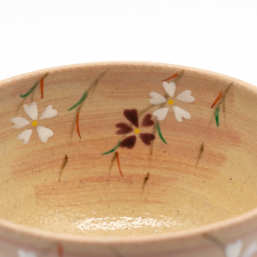 <北哉窯>抹茶碗 御本手 桜