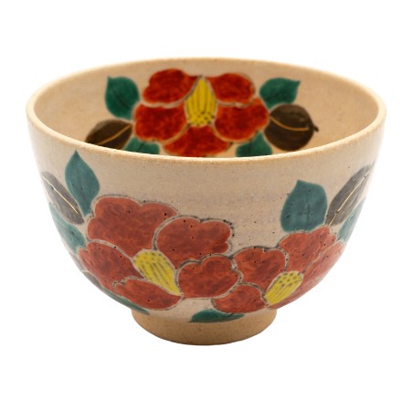 ＜北哉窯＞抹茶碗 御本手 椿