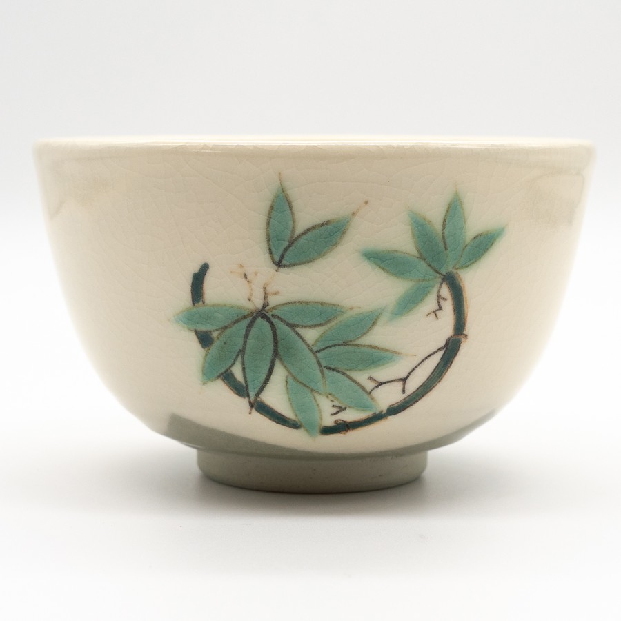 ＜陶仙窯＞抹茶碗 松竹梅