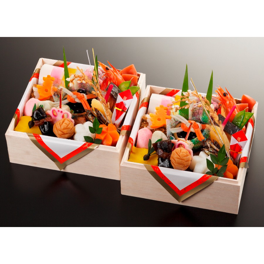 <京料理濱登久>おせち個食二段(冷蔵/2人前)【12月31日お届け】