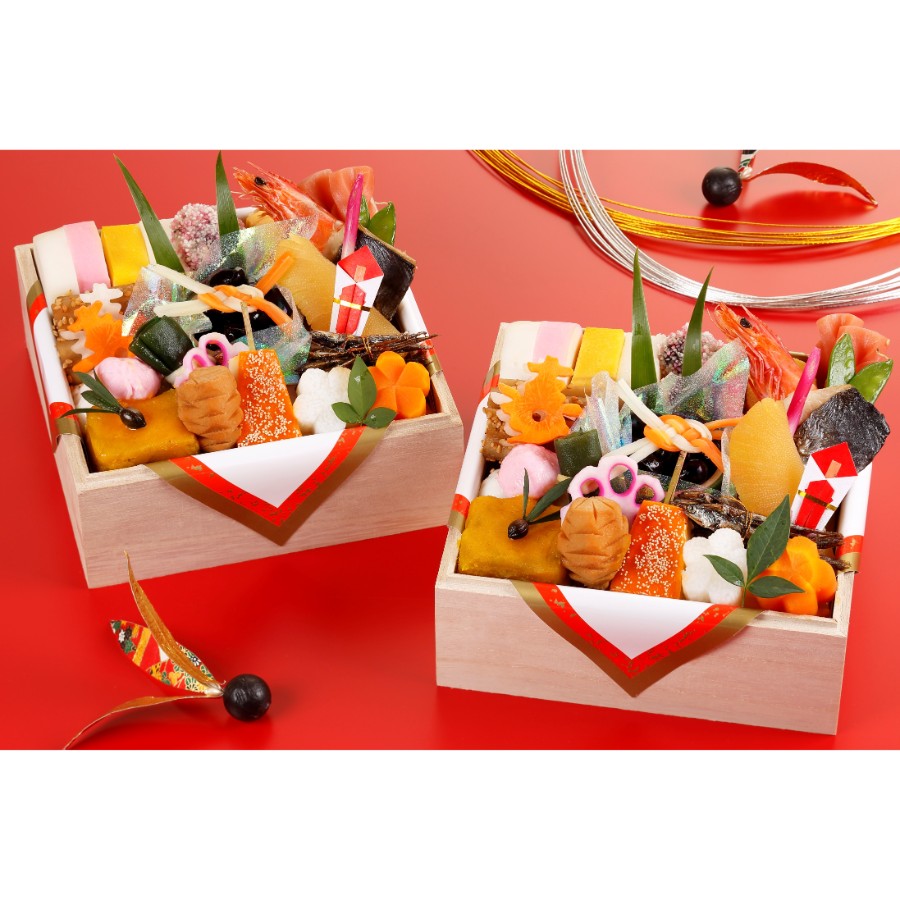 <京料理濱登久>おせち個食二段(冷蔵/2人前)【12月31日お届け】