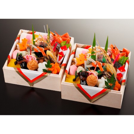 ＜京料理濱登久＞おせち個食二段(冷蔵/2人前)【12月31日お届け】
