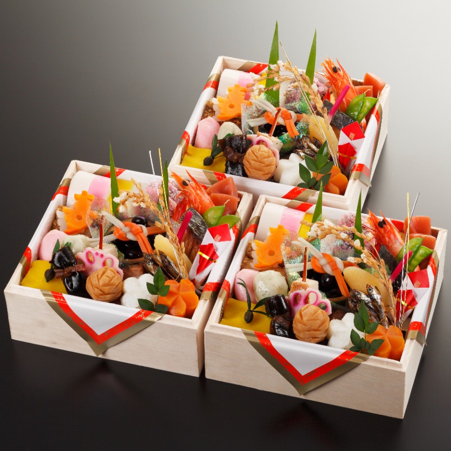 <京料理濱登久>おせち個食三段(冷蔵/3人前)【12月31日お届け】