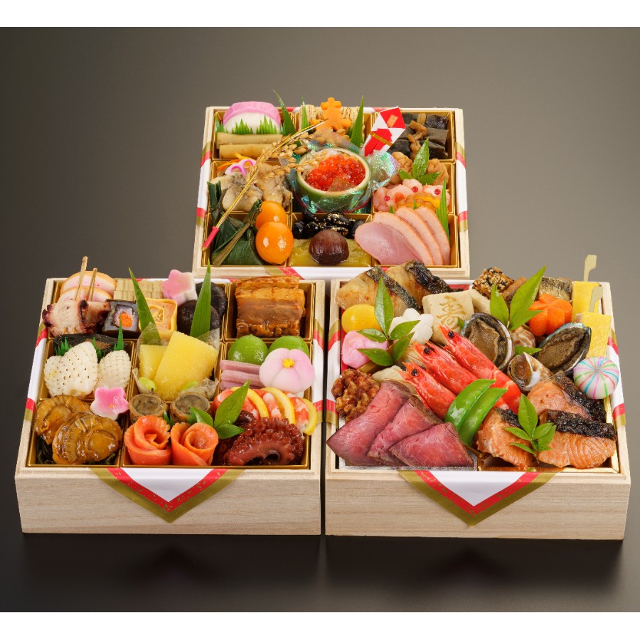<京料理濱登久>おせち和三段重(冷蔵/4~5人前)【12月31日お届け】