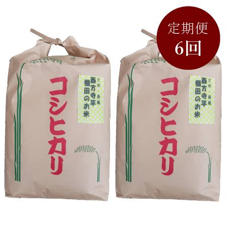 ＜霜尾共造農園＞京都　西方寺平　”棚田米”特別栽培米「コシヒカリ」5kgx2（計10kg）【6ヵ月定期便】