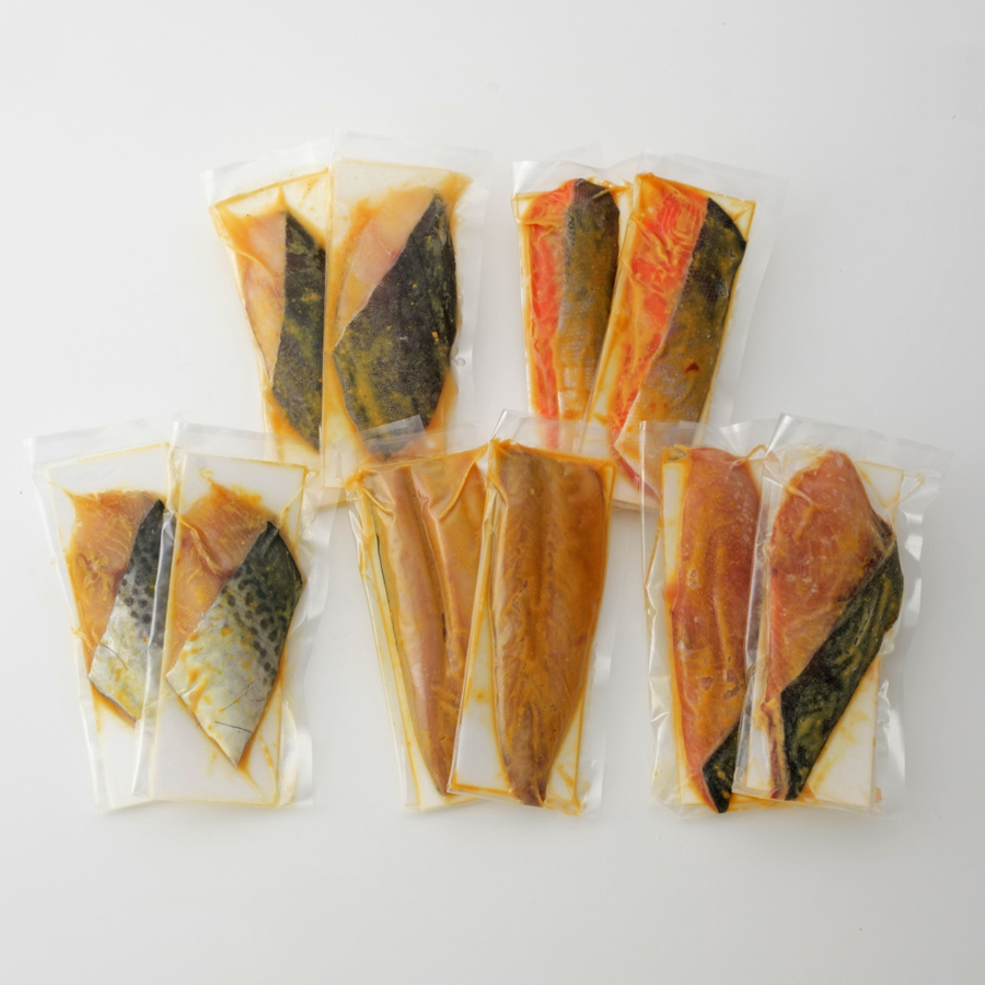 ＜ENDEAVOR＞「味噌漬」5種セット（鯖・鰆・天然ブリ・銀ダラ・銀鮭）　各2切（計10切）【6ヵ月定期便】