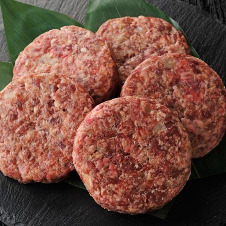 ＜ABCフーズサービス＞「国産黒毛和牛＆牛タン」ハンバーグ（黒トリュフ塩付き）140gx5（計700g）