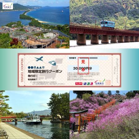 ＜日本旅行＞宮津市　地域限定旅行クーポン　6万円分