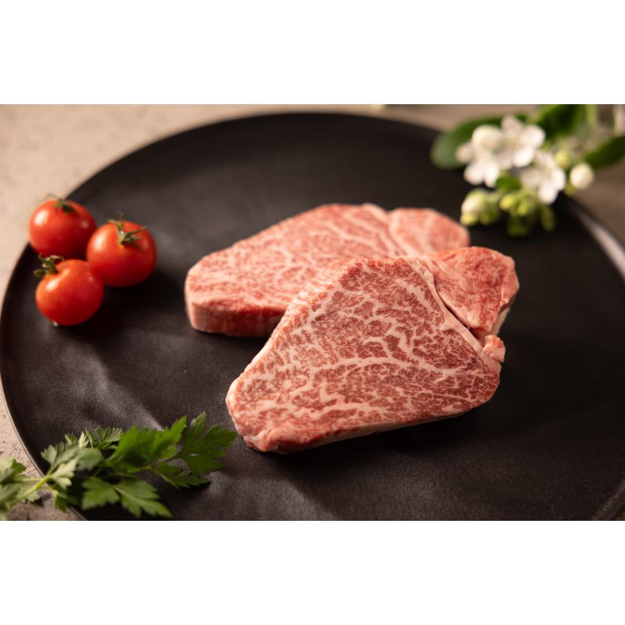 <京都丹波牧場>”長期肥育”黒毛和牛「平井牛」A5ランクステーキ用(フィレ)100g×2(計200g)
