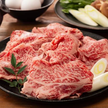 ＜京都丹波牧場＞”長期肥育”黒毛和牛「平井牛」A5ランク霜降りすき焼き・しゃぶしゃぶ用（肩ロースorリブロースorMIX）500ｇ
