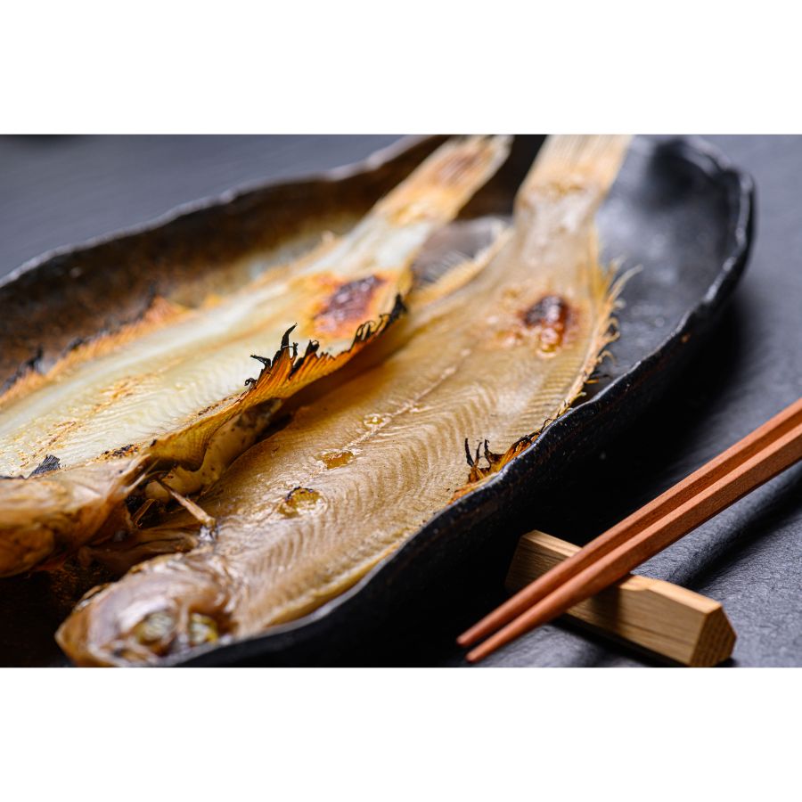 ＜蟹の匠 魚政＞笹カレイ「一夜干し」大サイズ(170g)× 5尾