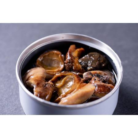 ＜蟹の匠 魚政＞サザエの缶詰「京都産のサザエの昆布オイル煮」3缶