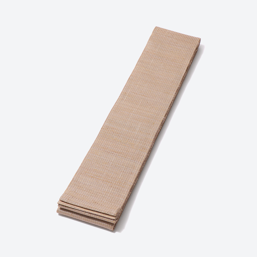 ＜丹後の藤布　遊絲舎＞角帯　藤糸あそび（ベージュ）幅約10.2cm×長さ約420cm