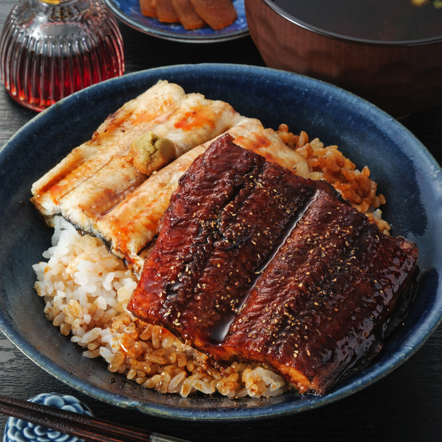 ＜天の酒喰食房＞国産「鰻」蒲焼き＆白焼き各1/2尾（計180g）２～3人前