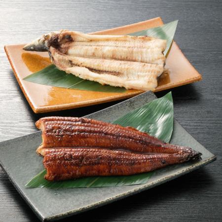 ＜天の酒喰食房＞国産「鰻」蒲焼き＆白焼き各1/2尾（計180g）２～3人前